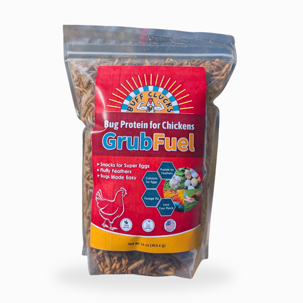 Grub Fuel calcium and protein enriched, front package.