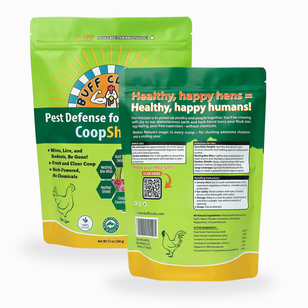 CoopShield against parasites and pest, front and back package