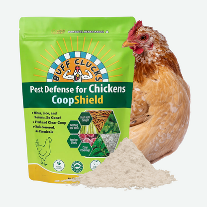 CoopShield Diatomaceous Earth Peppermint and herbs natural pest control for chickens