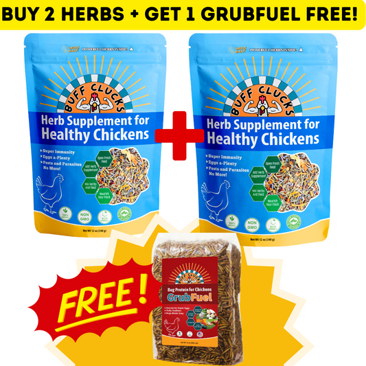 BUY 2 HERBS, GET GRUBS FREE!