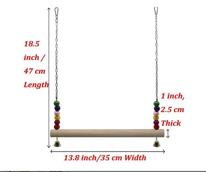 Cluck & Swing: Wooden Swing for Backyard Chickens