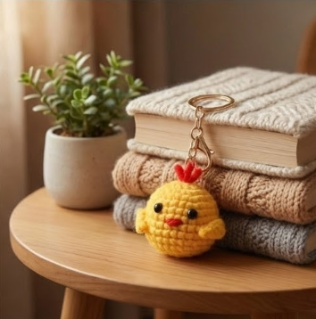 Chick Keychain